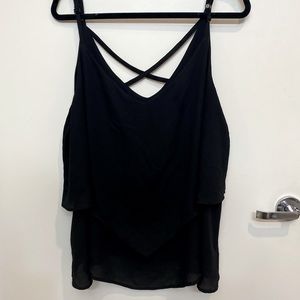 Black Flowy Cami top from Torrid - Size 3